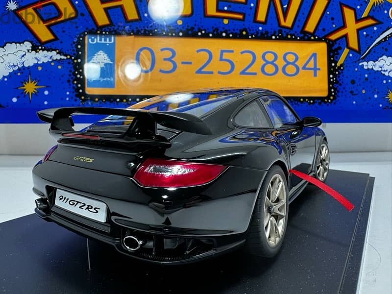 1/18 diecast Autoart Porsche (997) 911 GT2 RS  BLACK (NEW) 2