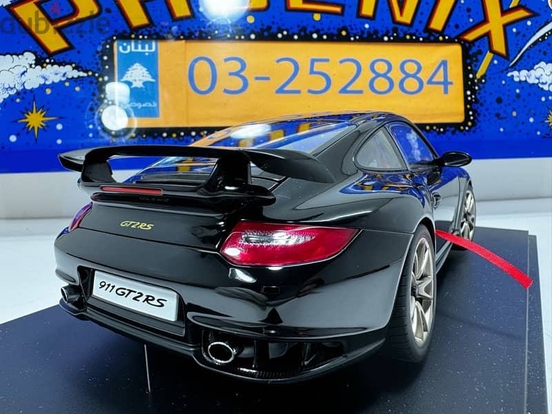 1/18 diecast Autoart Porsche (997) 911 GT2 RS  BLACK (NEW) 3
