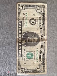5$ bill 0