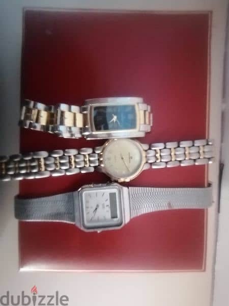 3 vintage watches casio / continental / larex 0