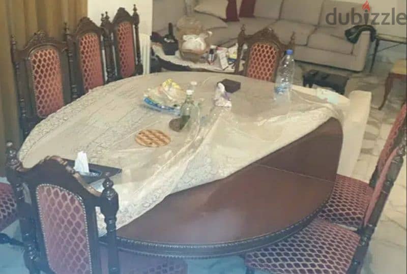full precious&unique dining table with 8 chairs 0