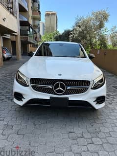 Mercedes GLC 300 coupe AMG-line 4matic 2019 white on black & red 0