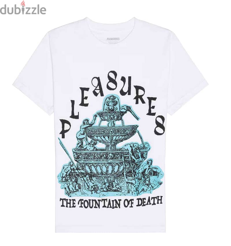 PLEASURES Fountain T-Shirt SIZE: M 1