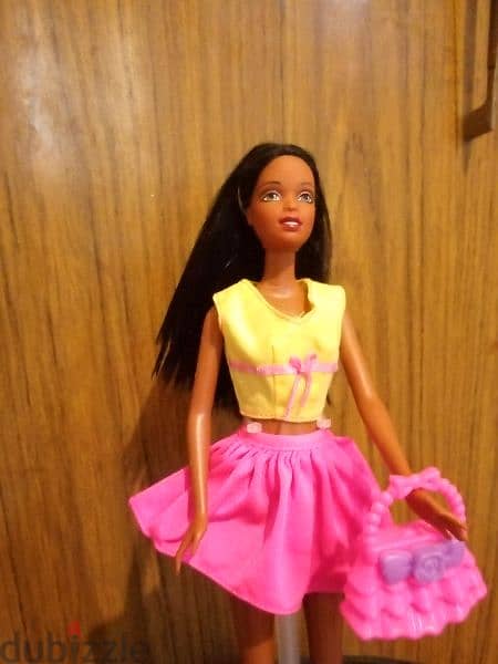 PURSES GALORE CHRISTIE Barbie friend AA Rare Mattel2002 As new doll=25 1
