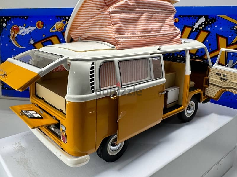 1/18 diecast VW bus T1A Camping Orange  (NEW SHOP STOCK) 1
