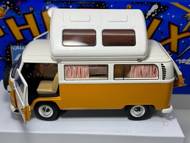 1/18 diecast VW bus T1A Camping Orange  (NEW SHOP STOCK) 6