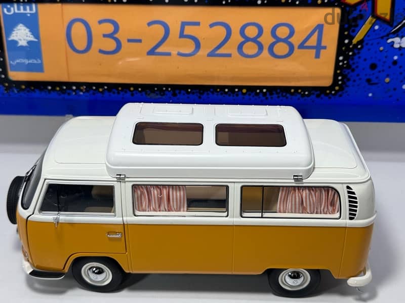 1/18 diecast VW bus T1A Camping Orange  (NEW SHOP STOCK) 11