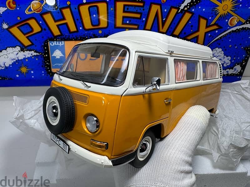 1/18 diecast VW bus T1A Camping Orange  (NEW SHOP STOCK) 16