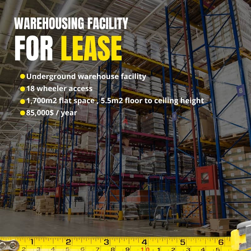 JH24-3434 Warehouse 1700m for rent in Zouk Mosbeh, $ 7,000 cash 0