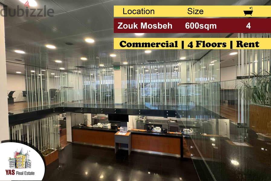 Zouk Mosbeh 600m2 | Commercial for Rent | 3 floors | Main Road | ELMY 0