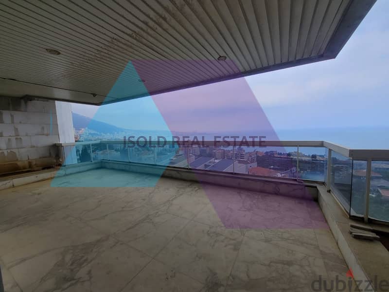 A 355 m2 apartment having an open sea view for sale in Kfarhbab 2