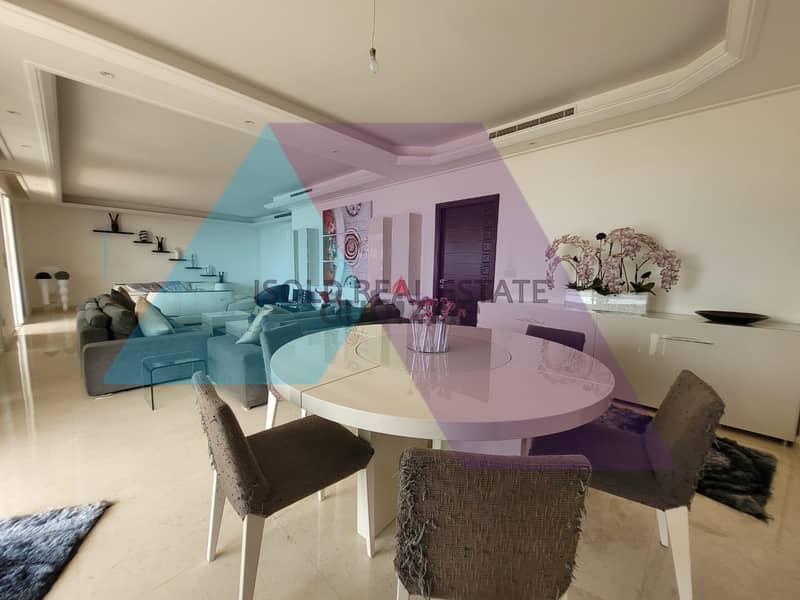 Decorated & Furnished 290 m2 apartment +sea view for rent in Dbayeh 2