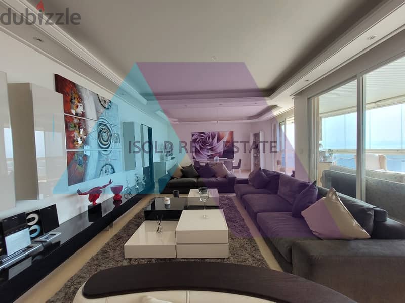 Decorated & Furnished 290 m2 apartment +sea view for rent in Dbayeh 3