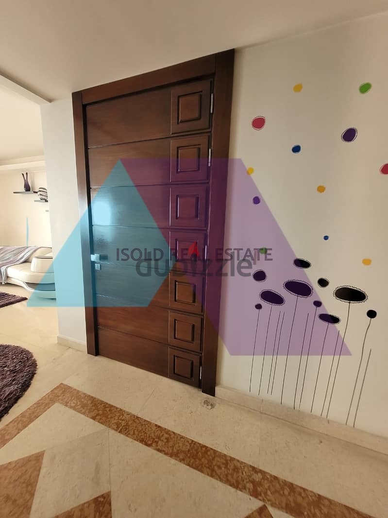 Decorated & Furnished 290 m2 apartment +sea view for rent in Dbayeh 16