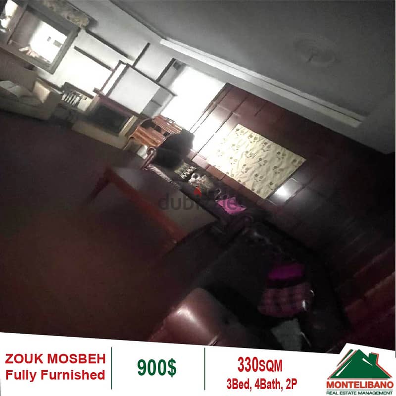 900$ Cash/Month!! Apartment For Rent In Zouk Mosbeh!! 0