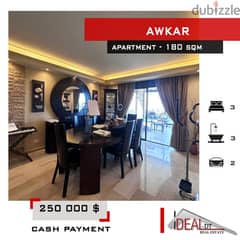 Furnished Apartment for sale in Awkar 180 sqm ref#MA5119 0