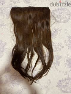 brown natural hair extension - like new