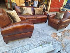 salon chesterfield genuine leather buffalo