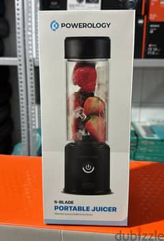 Powerology 6-Blade Portable Juicer 450ml original and new offer
