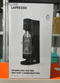 Lepresso sparkling water instant carbonation black