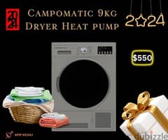 Campomatic 9kg Dryer Heat Pump كفالة شركة