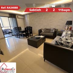 Prime location apartment in Sabtieh شقة بموقع مميز في السبتية