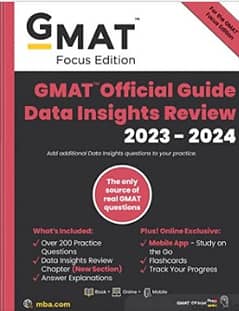 GMAT Official Guide Data Insights Review 2023-2024 Focus Edition (PDF)