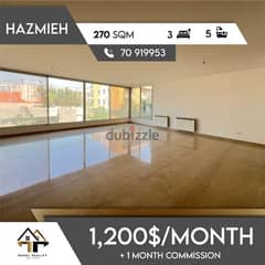 apartments in hazmiyeh for rent - شقق للإجار في الحازمية