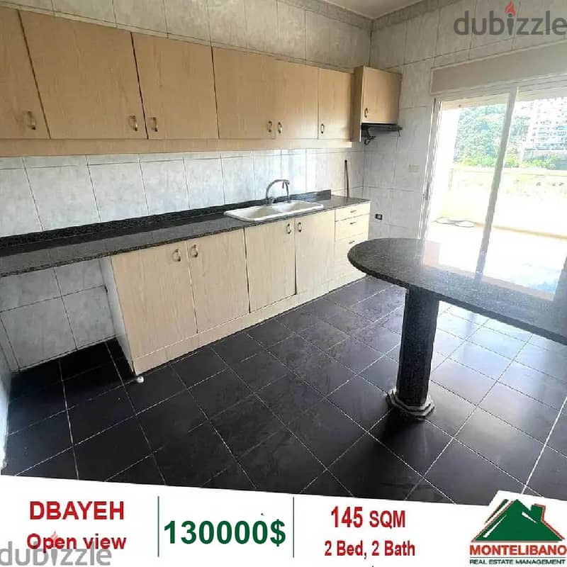 127,000$!!! Open View Apartment for sale located in Dbayeh!! 2