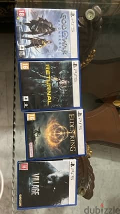 ps5 games God of war ragnarok , returnal , elden ring , village