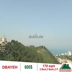 Apartment for rent in Dbayeh!!