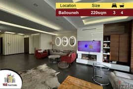 Ballouneh 220m2 | High End | Panoramic View | Unique Property | MY |