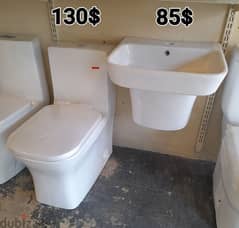 طقم حمام( مغسلة تعليق)bathroom toilet set wall hung sink
