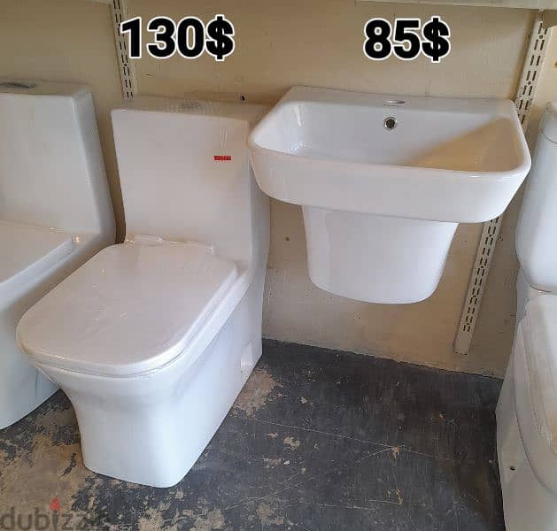 طقم حمام( مغسلة تعليق)bathroom toilet set wall hung sink 0
