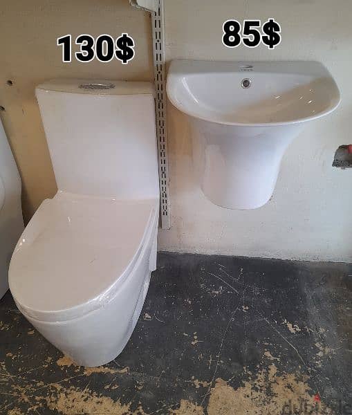 طقم حمام( مغسلة تعليق)bathroom toilet set wall hung sink 1
