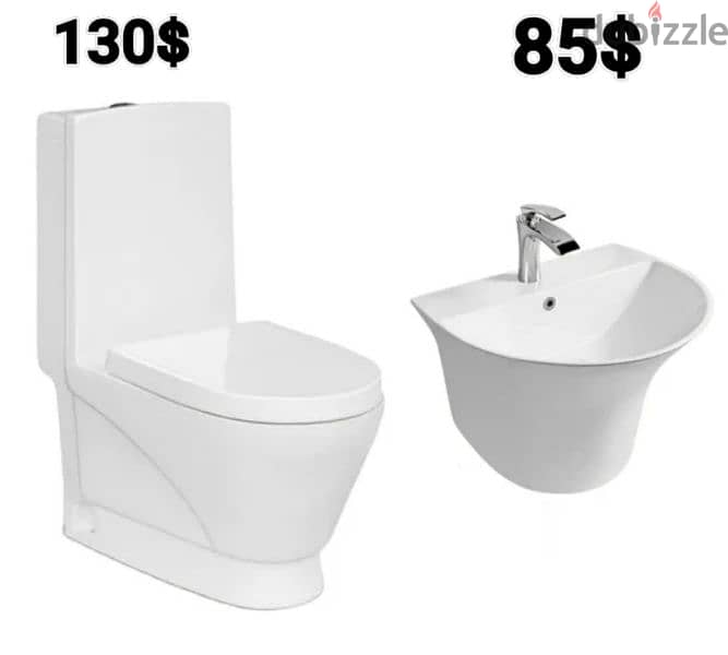 طقم حمام( مغسلة تعليق)bathroom toilet set wall hung sink 3