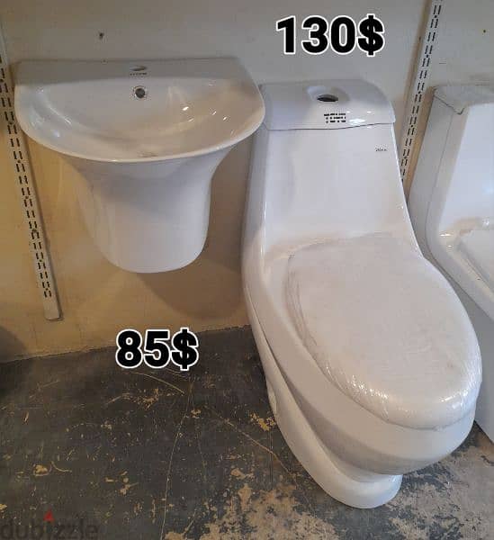طقم حمام( مغسلة تعليق)bathroom toilet set wall hung sink 10