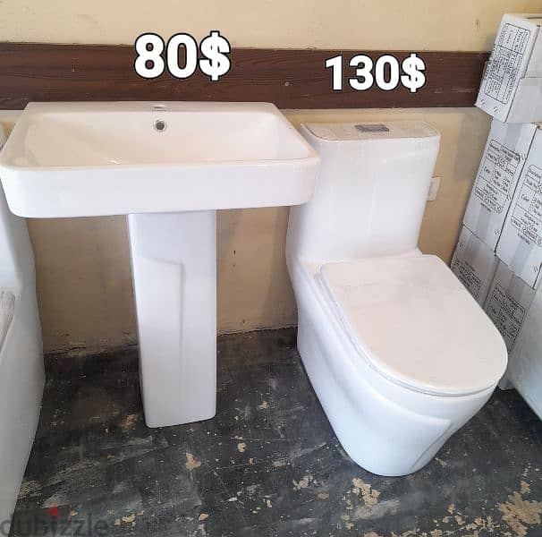 طقم حمام( مغسلة تعليق)bathroom toilet set wall hung sink 12