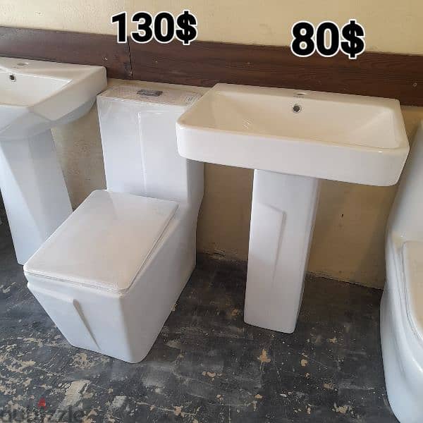 طقم حمام( مغسلة تعليق)bathroom toilet set wall hung sink 15