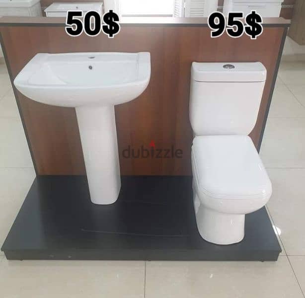 طقم حمام TOYO(كرسي + مغسلة) (bathroom toilet set (seat and sink 9