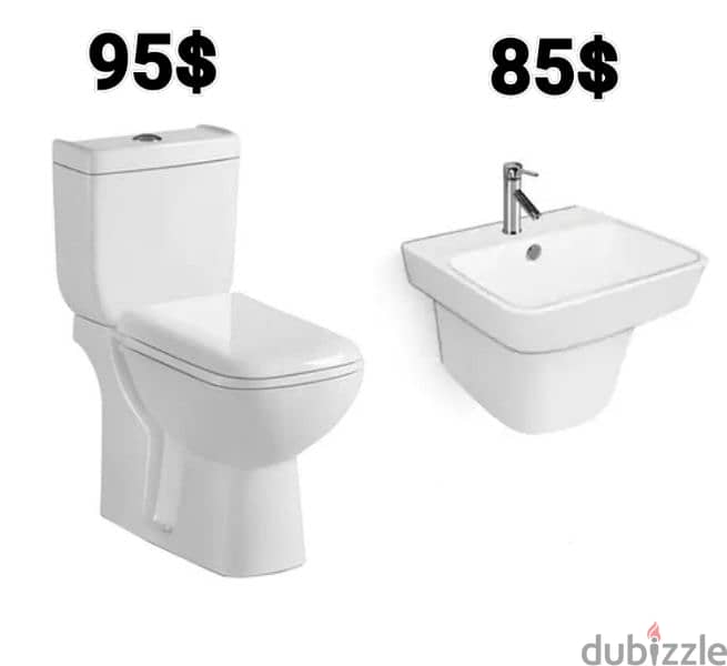 طقم حمام TOYO(كرسي + مغسلة) (bathroom toilet set (seat and sink 14