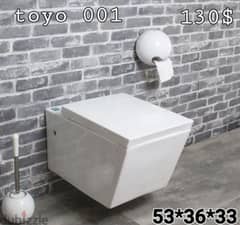 كرسي تعليق TOYO اببض wall hung toilet seats