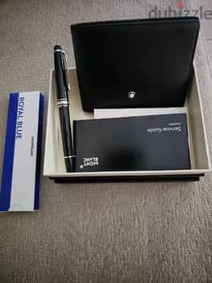 Mont Blanc wallet with pen