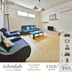 Ashrafieh | Furnished 2 Bedrooms Apart + Garden | Charming City Flat 0