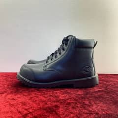 DICKIES Walker 6” Steel Toe Black Boots.