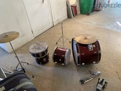 drums with missing pieces