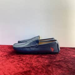 U. S POLO ASSN Navy Blue Leather Loafers.