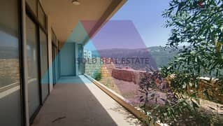 A 205 m2 apartment +garden+open mountain view for sale in Mansourieh
