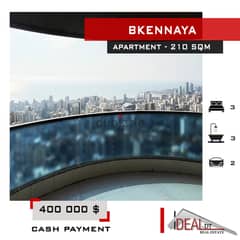 Apartment for sale in Bkennaya 210 sqm شقة للبيع في بقنايا ref#EH568