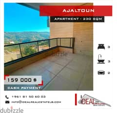 Apartment for sale in ajaltoun 230 SQM REF#NW56076